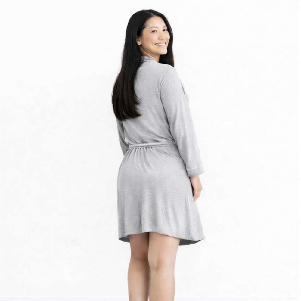 𝐑𝐈𝐎𝐓 𝒯𝒽𝑒𝑜𝓇𝓎 | Parker Robe - Heather Grey - Picture 3 of 3
